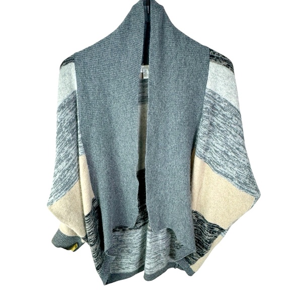 Nordstrom Collection 100% Cashmere Open Cardigan Sweater Gray Women's Size M/L - Picture 3 of 9